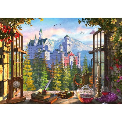 Puzzle Schmidt-Spiele-58386 View of the Fairytale Castle
