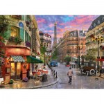 Puzzle  Schmidt-Spiele-58387 Rue vers la Tour Eiffel