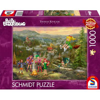 Puzzle Schmidt-Spiele-58424 Bibi Blocksberg, Réunion des Jeunes Sorcières