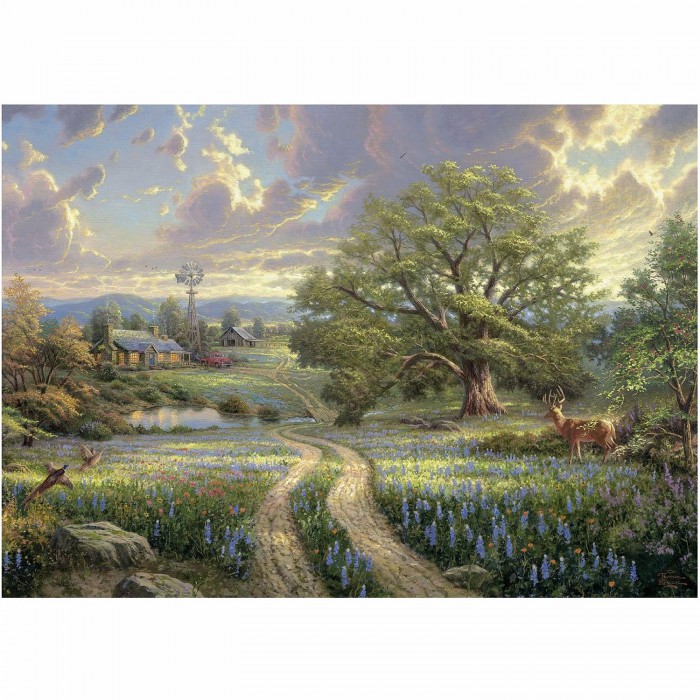 Puzzle  Schmidt-Spiele-58461 Thomas Kinkade : Résidence champêtre