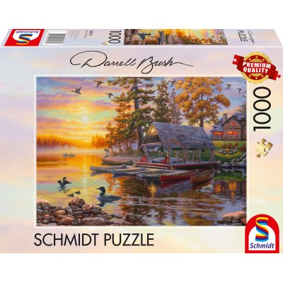 Puzzle Schmidt-Spiele-58532 Scène Lacustre