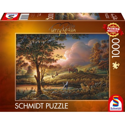 Puzzle Schmidt-Spiele-58544 Moissons Dorées de Soleil