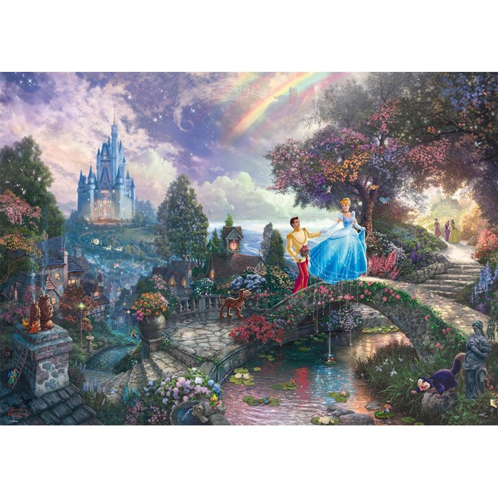 Puzzle  Schmidt-Spiele-59472 Thomas Kinkade - Cendrillon