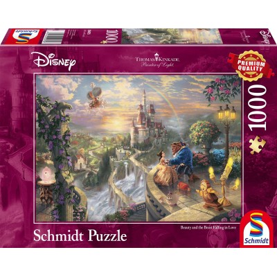 Puzzle Schmidt-Spiele-59475 Thomas Kinkade - Disney, La Belle et la Bête