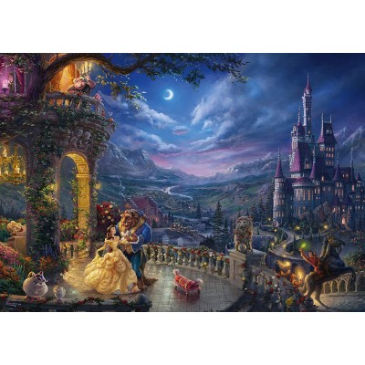 Puzzle Schmidt-Spiele-59484 Thomas Kinkade - Disney, La Belle et la Bête