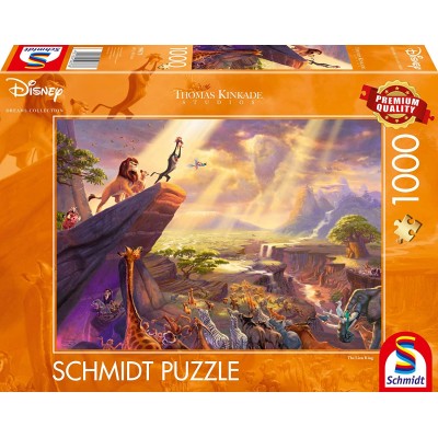 Puzzle Schmidt-Spiele-59673 Thomas Kinkade - Disney - Le Roi Lion