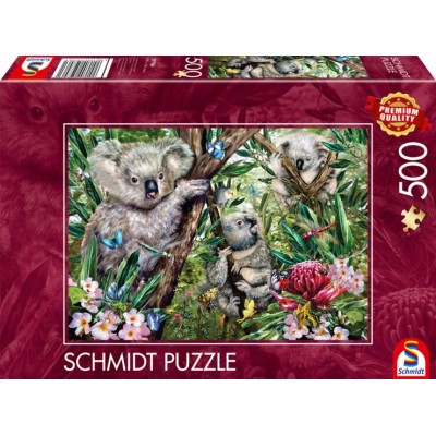 Puzzle Schmidt-Spiele-59706 Une Adorable Famille de Koalas