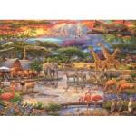 Puzzle  Schmidt-Spiele-59708 Au pied du Kilimandjaro