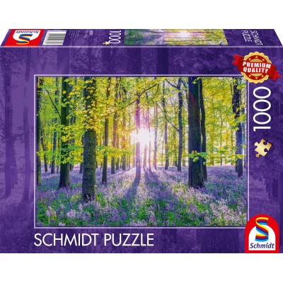 Puzzle Schmidt-Spiele-59767 Tapis de Campanules dans les Bois