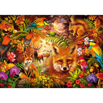 Puzzle Schmidt-Spiele-59795 Plumes, Pelages et Fleurs