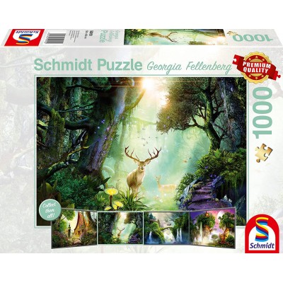 Puzzle Schmidt-Spiele-59910 Cerf dans la Forêt