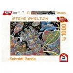 Puzzle  Schmidt-Spiele-59967 Steve Skelton - Colonie Spatiale