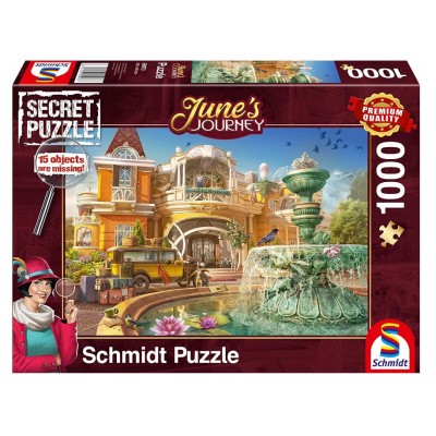 Schmidt-Spiele-59973 Secret Puzzle - June's Journey - Orchidées