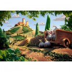 Puzzle   Carl Warner, Paysage Toscan, Paysage Culinaire