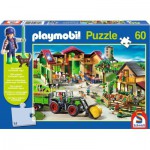   La Ferme Playmobil en Puzzle, avec une figurine