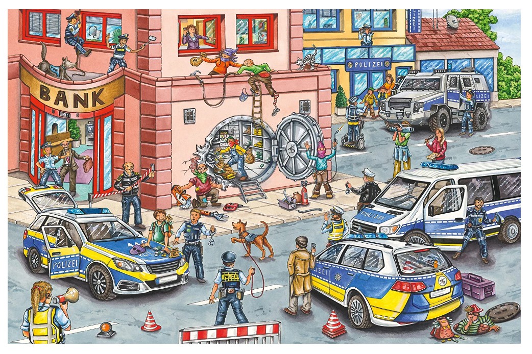 Puzzle 2 x 12 pièces : Sam le pompier : Sam en intervention - Ravensburger  - Rue des Puzzles