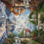 Puzzle   Thomas Kinkade : Chapelle en montagne