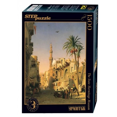 Puzzle Step-Puzzle-83207 Prosper Marilhat - Elizbekia Street au Caire