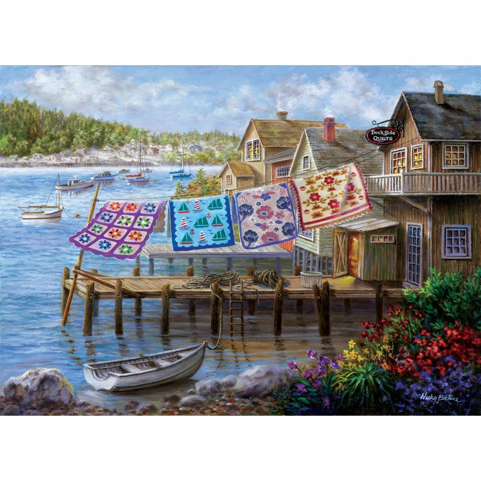 Puzzle Sunsout-19271 Pièces XXL - Dockside Quilts