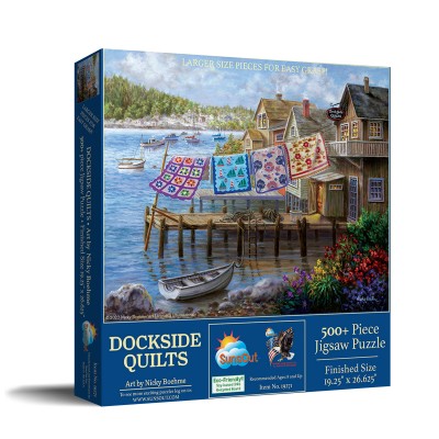 Puzzle Sunsout-19271 Pièces XXL - Dockside Quilts