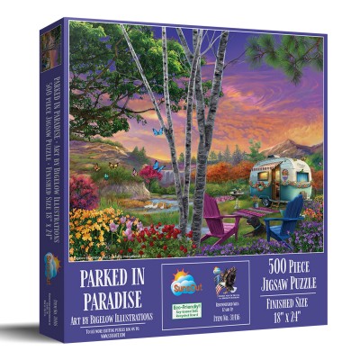 Puzzle Sunsout-31416 Pièces XXL - Camping au Paradis