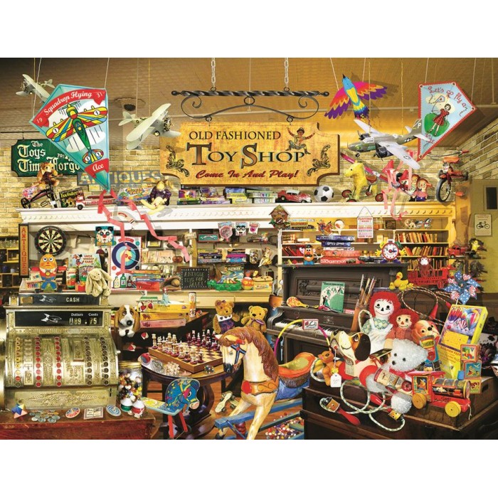 Puzzle Sunsout-34916 Pièces XXL - Lori Schory - An Old Fashioned Toy Shop