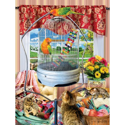 Puzzle Sunsout-35072 Lori Schory - Bird Cage