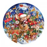 Puzzle  Sunsout-35114 Reindeer Madness