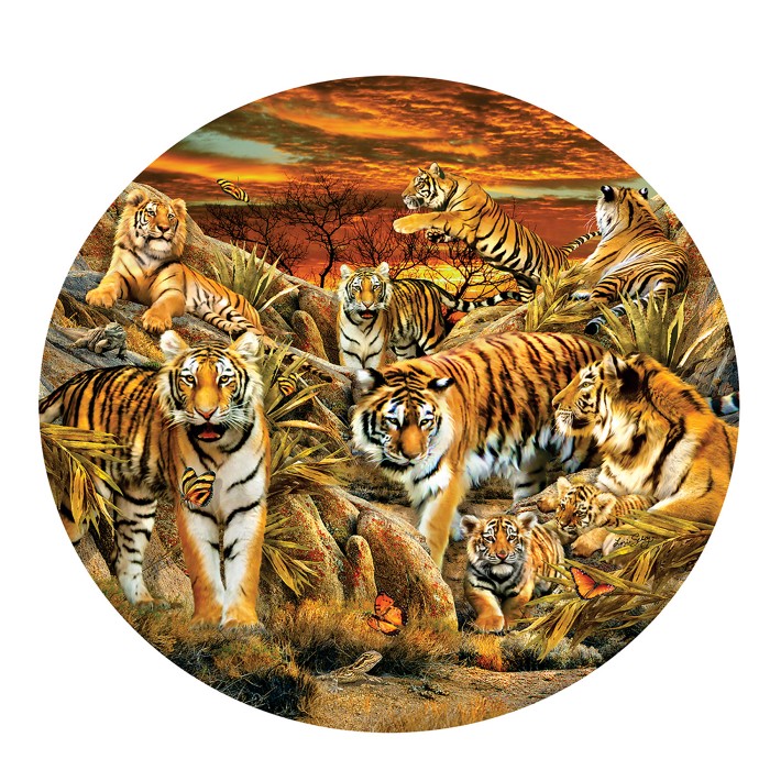 Puzzle  Sunsout-35124 Pièces XXL - Lori Schory - Tigres partout