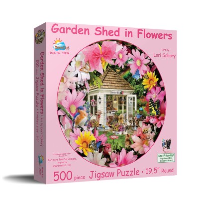 Puzzle Sunsout-35254 Abri de Jardin en Fleur