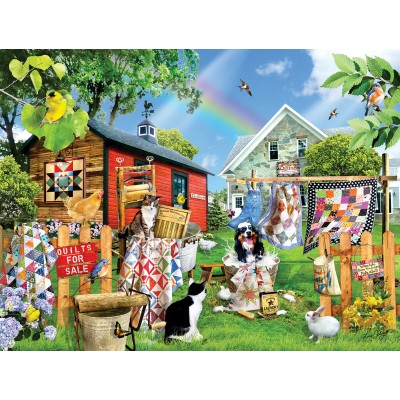 Puzzle Sunsout-35263 Pièces XXL - Lavage de Courtepointes