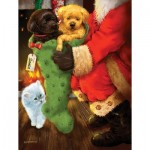 Puzzle  Sunsout-37114 Pièces XXL - From Santa