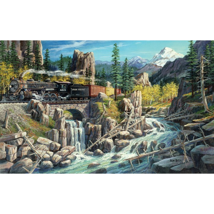 Puzzle  Sunsout-37787 Pièces XXL - Chemins de Fer de l'Ouest