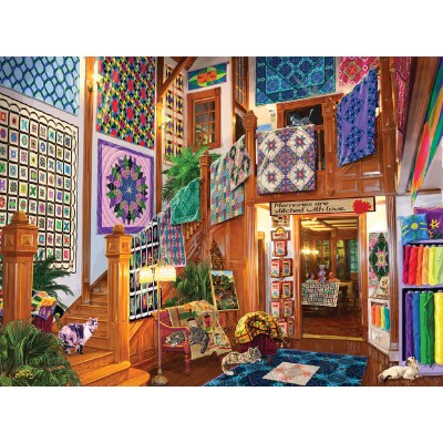 Puzzle Sunsout-38871 Joseph Burgess - Stitched with Love
