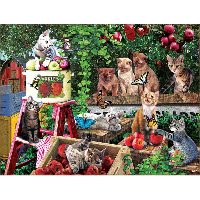 Puzzle  Sunsout-42284 Pièces XXL - Récolte des Pommes