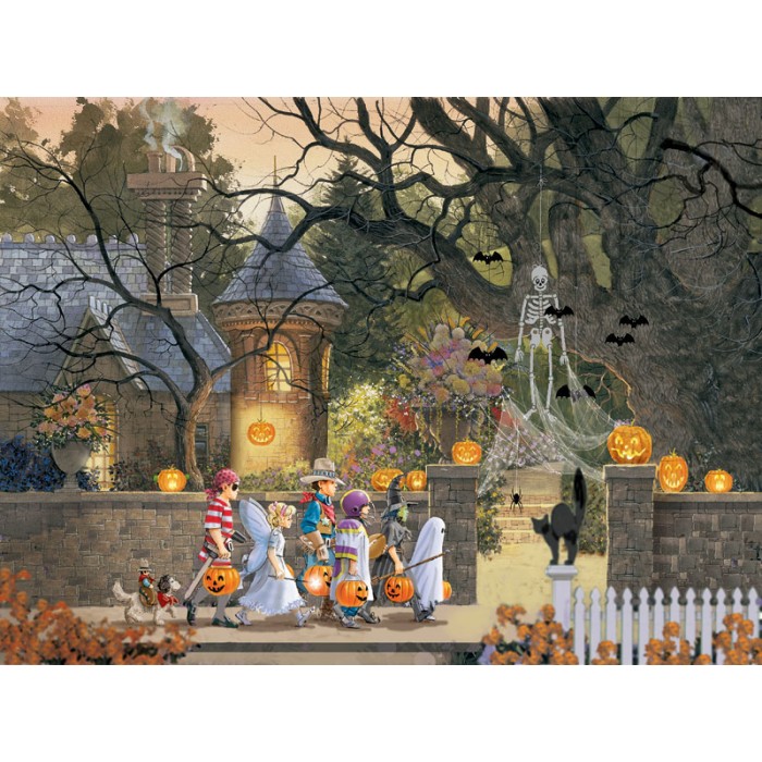 Puzzle Sunsout-51224 Doug Laird - Friends on Halloween