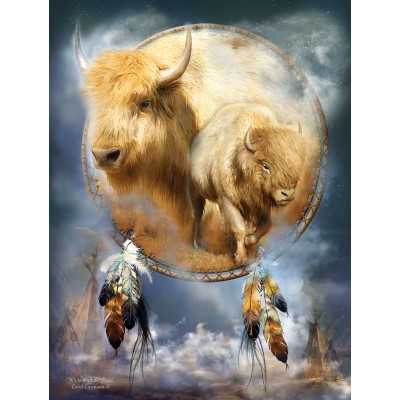 Puzzle Sunsout-55611 Pièces XXL - L'esprit du Buffle Blanc