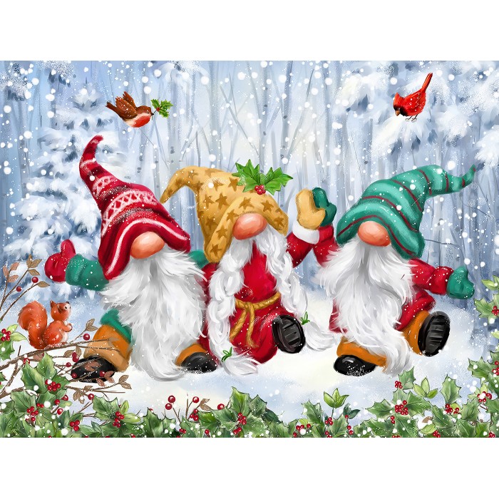 Puzzle Sunsout-61825 Trois Gnomes d'Hiver