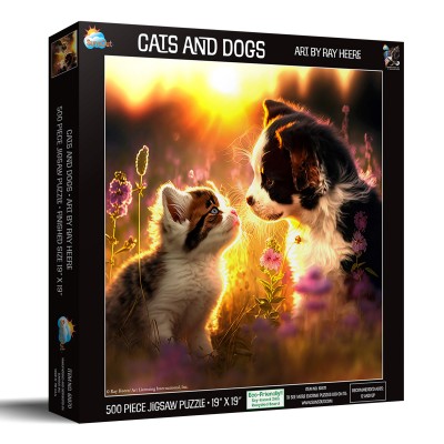 Puzzle Sunsout-61870 Chat et Chien