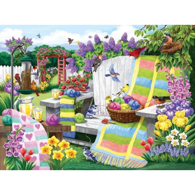 Puzzle Sunsout-62948 Nancy Wernersbach - The Many Colors of Spring