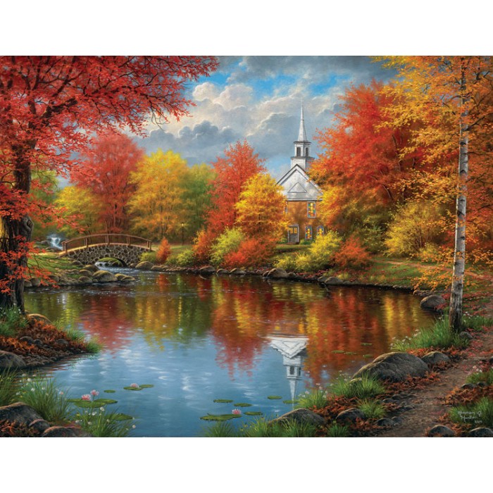 Puzzle Sunsout-69621 Pièces XXL - Abraham Hunter - Autumn Tranquility