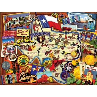 Puzzle Sunsout-70024 Kate Ward Thacker - Texas: The Lone Star State