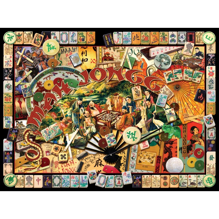 Puzzle  Sunsout-70041 Kate Ward Thacker - Mah Jongg Masters