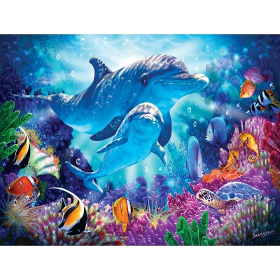 Puzzle Sunsout-70926 Pièces XXL - Dolphin Guardian