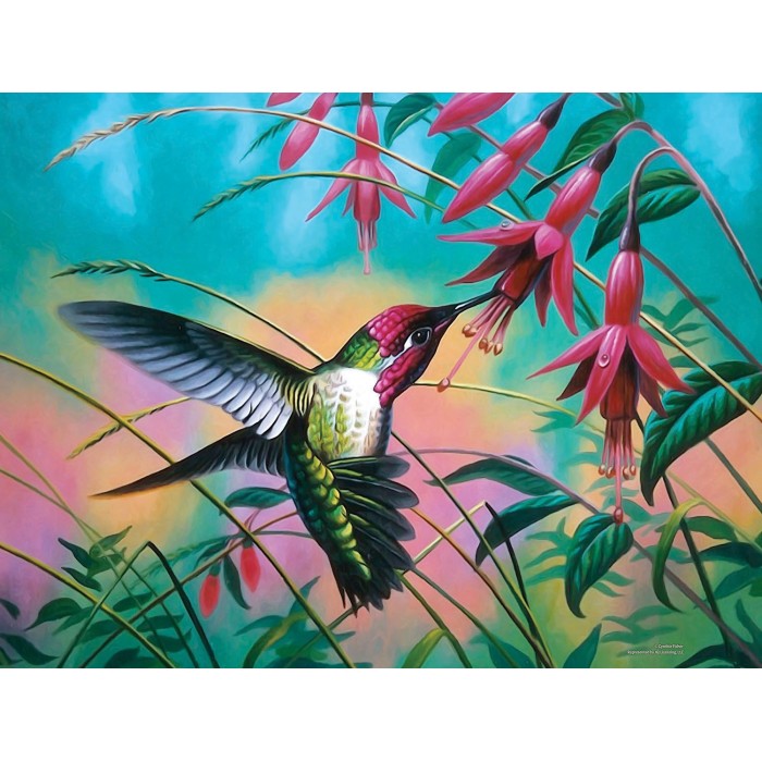 Puzzle  Sunsout-70941 Cynthie Fisher - Hummingbird Haven