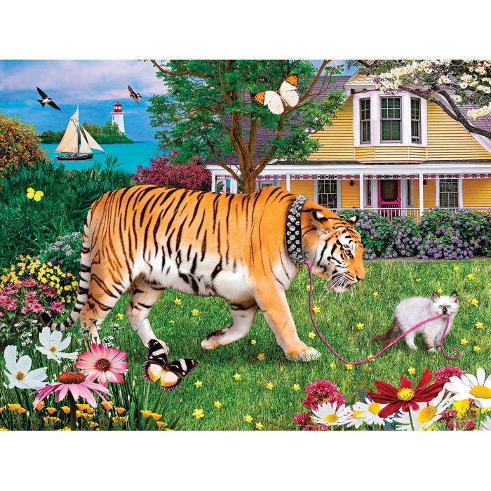 Puzzle Sunsout-72030 La Promenade du Tigre