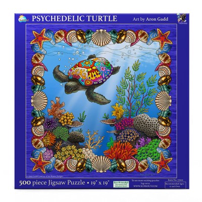 Puzzle Sunsout-77010 Tortue Psychédélique