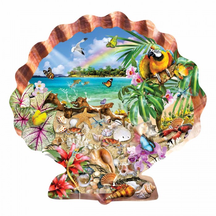 Sunsout-95012 Puzzle Forme - Coquillage Tropical