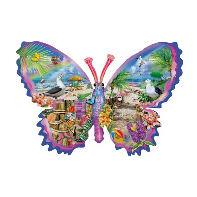 Sunsout-95092 Puzzle Forme - Papillon d'Eté