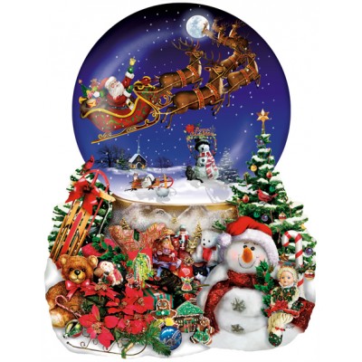 Puzzle Sunsout-95302 Lori Schory - Santa's Snowy Ride